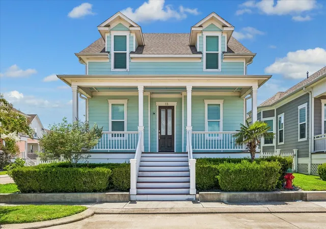 Photo 1 of Single family home for sale at 13 Sunrise Row, Galveston, TX 77554 | MLS# 23364605 | Listing updated on 2026-09-23