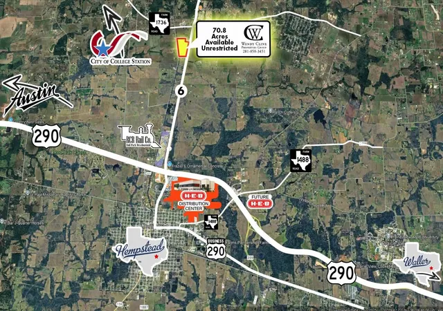 Photo 2 of Land for sale at Tbd North Hwy 6, Hempstead, TX 77445 | MLS# 43571603 | Listing updated on 2026-09-21