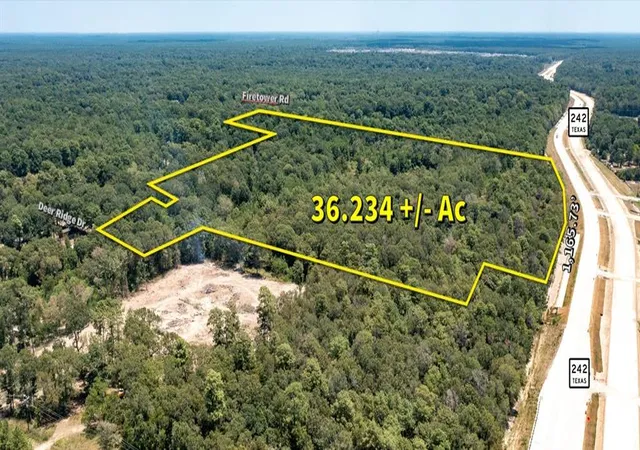 Photo 3 of Land for sale at 19945 Hwy 242, Conroe, TX 77306 | MLS# 16857782 | Listing updated on 2026-08-10