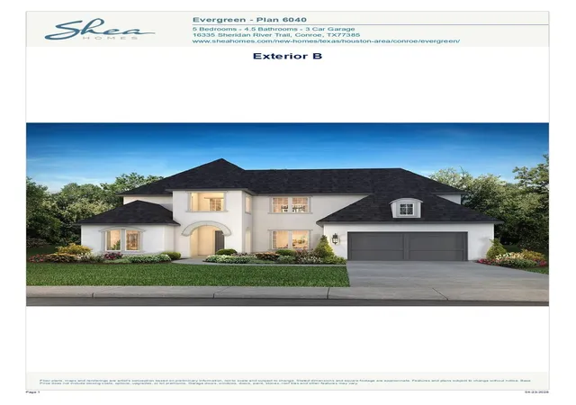 Photo 1 of Single family home for sale at 15948 Iris Meadow Dr, Conroe, TX 77302 | MLS# 23489511 | Listing updated on 2026-08-12