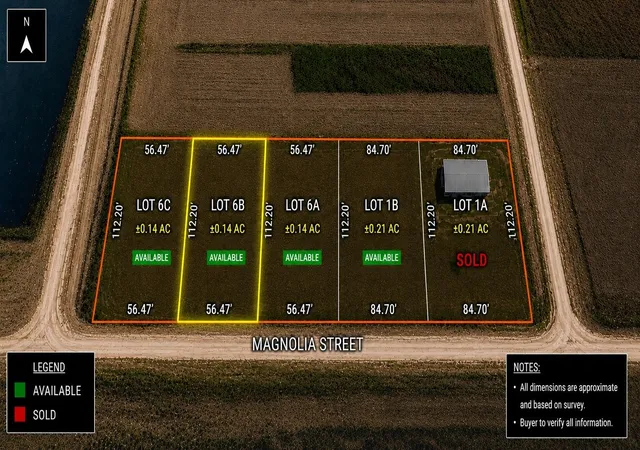 Photo 2 of Land for sale at Tbd6b Magnolia St, Matagorda, TX 77457 | MLS# 36224260 | Listing updated on 2026-08-23