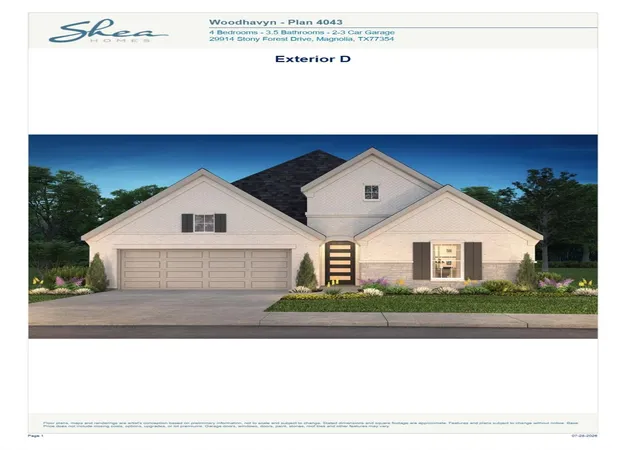 Photo 1 of Single family home for sale at 29727 Brushy Gables Dr, Magnolia, TX 77354 | MLS# 23255784 | Listing updated on 2026-09-01