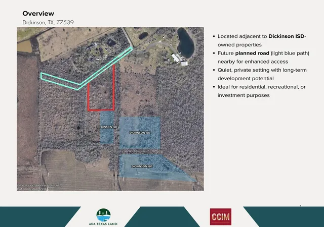Photo 3 of Land for sale at Tbd 241Ac No Road, Dickinson, TX 77539 | MLS# 66168452 | Listing updated on 2026-06-04