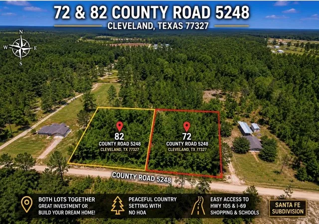 Photo 1 of Land for sale at 72 County Rd 5248, Cleveland, TX 77327 | MLS# 3727937 | Listing updated on 2026-09-22
