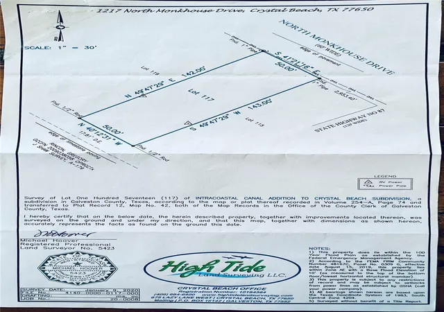 Photo 3 of Land for sale at 1217 N Monkhouse Dr, Port Bolivar, TX 77650 | MLS# 20120071 | Listing updated on 2026-01-20