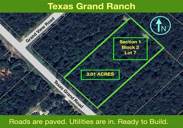 Photo 1 of Land for sale at 1 2 7 Texas Grand Rd, Huntsville, TX 77340 | MLS# 21883367 | Listing updated on 2026-09-13