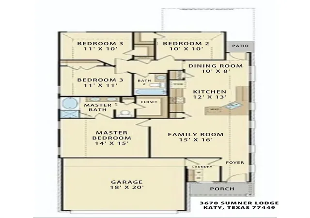 11th image of 3670 Sumner Lodge Dr, Katy, TX 77449 | MLS# 79253675