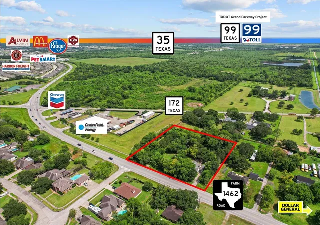 Photo 3 of Land for sale at 2305 Fm 1462 Rd, Alvin, TX 77511 | MLS# 87704776 | Listing updated on 2026-08-29