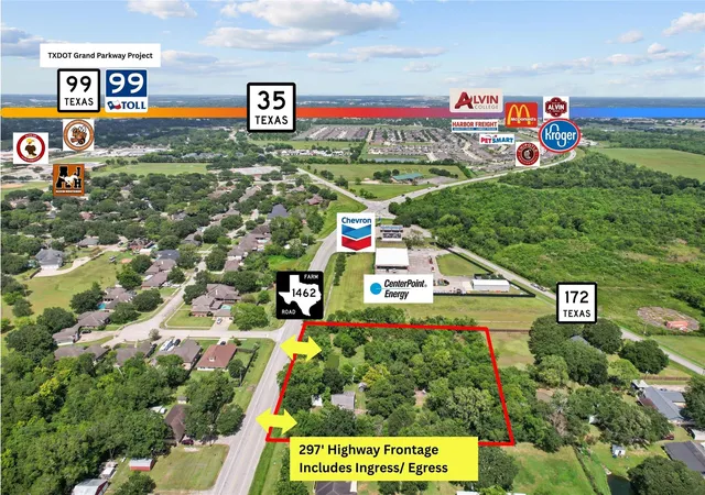 Photo 4 of Land for sale at 2305 Fm 1462 Rd, Alvin, TX 77511 | MLS# 87704776 | Listing updated on 2026-08-29