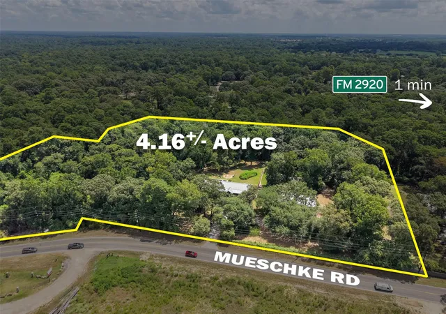 Photo 2 of Land for sale at 22650 Mueschke Rd, Tomball, TX 77377 | MLS# 39309945 | Listing updated on 2026-08-27