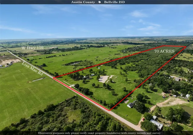 Photo 2 of Land for sale at 868 Lisa Mae Rd, Bellville, TX 77418 | MLS# 35109137 | Listing updated on 2026-08-03