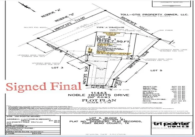 Photo 4 of Single family home for sale at 11443 Noble Hts Dr, Missouri City, TX 77459 | MLS# 83161918 | Listing updated on 2026-08-07