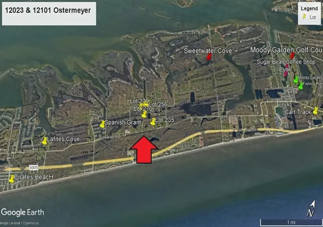 Photo 1 of Land for sale at 12023 Ostermeyer Road, Galveston, TX 77554 | MLS# 27904183 | Listing updated on 2026-06-16