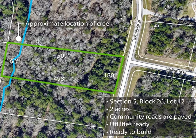 Photo 1 of Land for sale at 5 26 12 Inscription Ln, Huntsville, TX 77340 | MLS# 34681144 | Listing updated on 2026-09-03