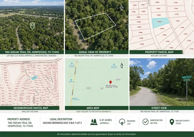 1st image of Tbd Indian Trail Dr, Hempstead, TX 77445 | MLS# 66046768
