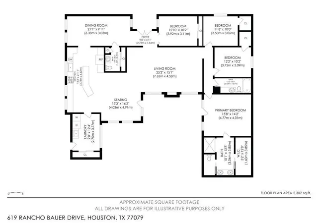 5th image of 619 Rancho Bauer Dr, Houston, TX 77079 | MLS# 11259477