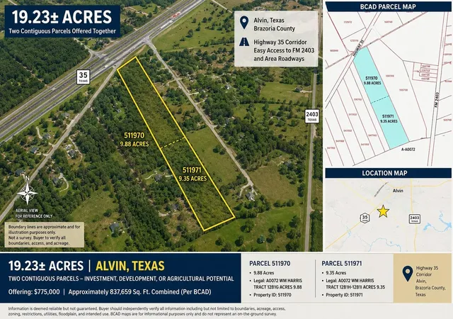 Photo 1 of Sale Pending at 0 Highway 35, Alvin, TX 77511 | MLS# 50092387 | Listing updated on 2026-09-17