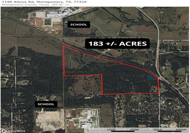 Photo 1 of Land for sale at 7190 Adoue Rd, Montgomery, TX 77316 | MLS# 40581615 | Listing updated on 2026-06-15
