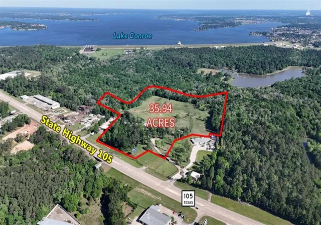 Photo 1 of Land for sale at 12824 Highway 105 W, Conroe, TX 77304 | MLS# 25126577 | Listing updated on 2025-04-16
