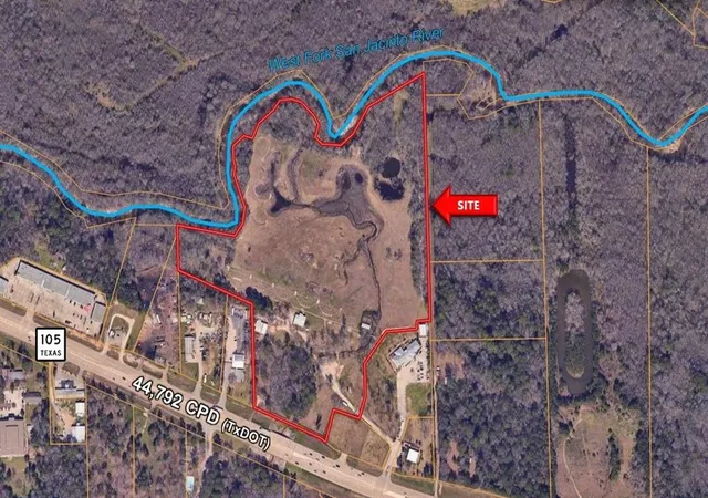 Photo 2 of Land for sale at 12824 Highway 105 W, Conroe, TX 77304 | MLS# 25126577 | Listing updated on 2025-04-16