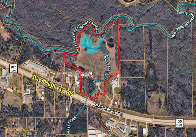 Photo 4 of Land for sale at 12824 Highway 105 W, Conroe, TX 77304 | MLS# 25126577 | Listing updated on 2025-04-16
