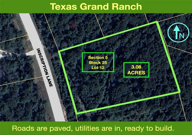 Photo 1 of Land for sale at 5 25 12 Inscription Ln, Huntsville, TX 77340 | MLS# 11348796 | Listing updated on 2026-09-12