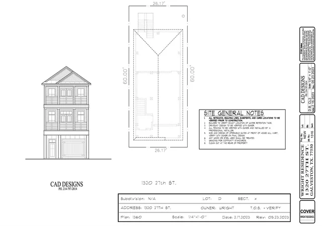 Photo 2 of Land for sale at 1320 27Th St, Galveston, TX 77550 | MLS# 91339400 | Listing updated on 2026-04-20