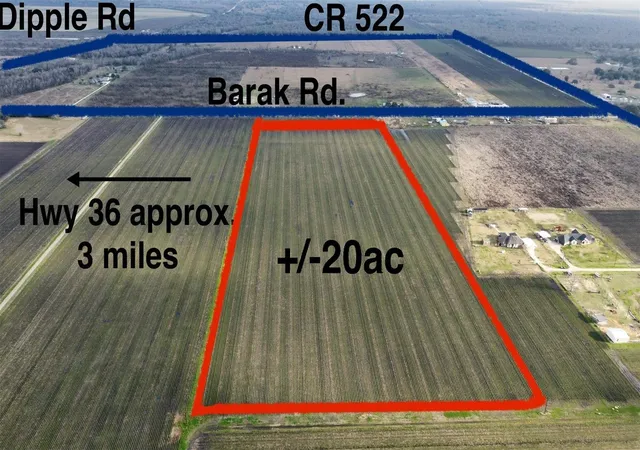 Photo 3 of Land for sale at 000 Barak Road, Guy, TX 77444 | MLS# 37051716 | Listing updated on 2026-08-05