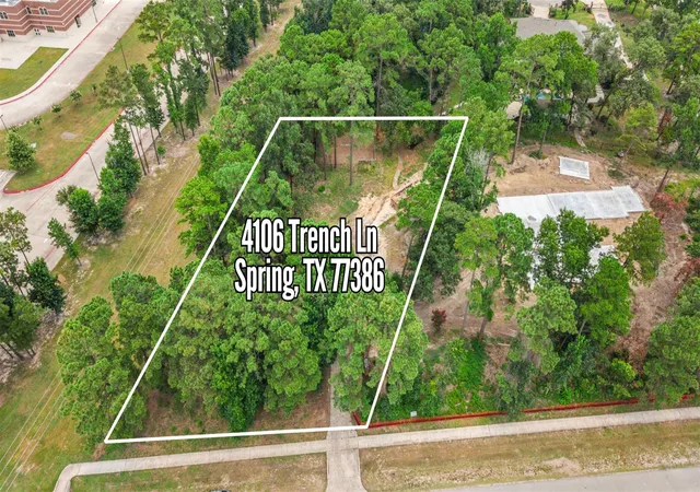 Photo 1 of Land for sale at 4106 Trench Ln, Spring, TX 77386 | MLS# 9987129 | Listing updated on 2026-07-19