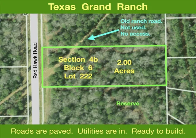Land for sale at 4B-6-222 Red Hawk Rd, Huntsville, TX 77340 | MLS# 70302349