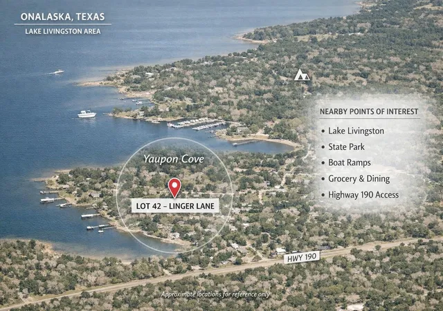 Photo 1 of Land for sale at Lot 42 Linger Ln, Onalaska, TX 77360 | MLS# 74013790 | Listing updated on 2026-04-16