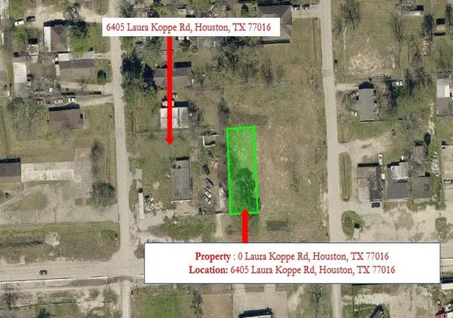 Land for sale at 0 Laura Koppe Rd, Houston, TX 77016 | MLS# 96624908 | Listing updated on 2021-12-14