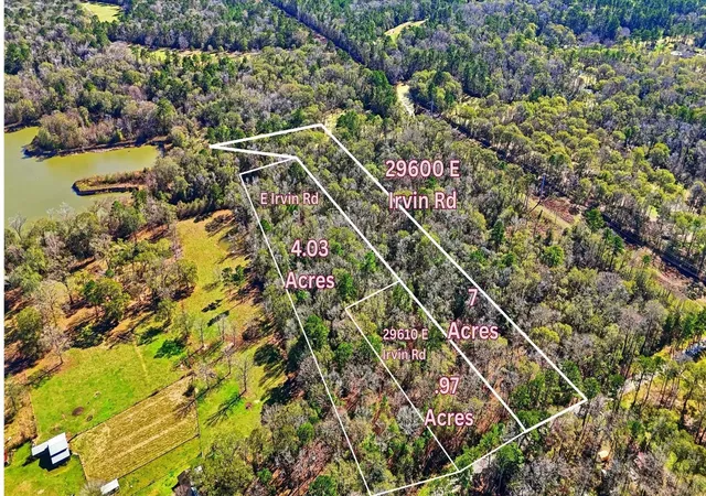 Photo 1 of Land for sale at 29610 E Irvin Rd, Huffman, TX 77336 | MLS# 32972566 | Listing updated on 2026-06-18