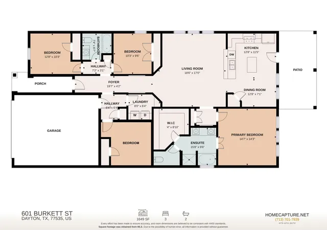 24th image of 601 Burkett St, Dayton, TX 77535 | MLS# 14360585