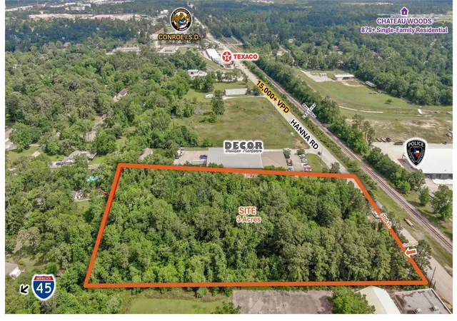Photo 4 of Land for sale at 27131 Hanna Rd, Conroe, TX 77385 | MLS# 83913123 | Listing updated on 2026-07-10