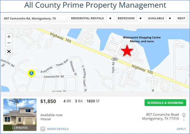 Photo 2 of Single family home for sale at 807 Comanche Rd, Montgomery, TX 77316 | MLS# 31999638 | Listing updated on 2026-06-22