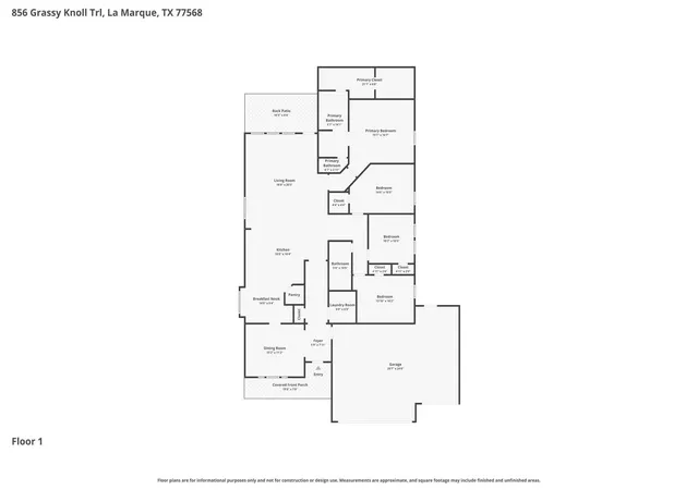21st image of 856 Grassy Knoll Trl, La Marque, TX 77568 | MLS# 56143220