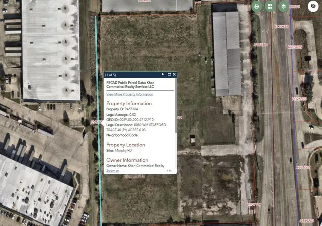 Photo 1 of Land for sale at 0089 Murphy Rd, Stafford, TX 77477 | MLS# 25716355 | Listing updated on 2026-09-16