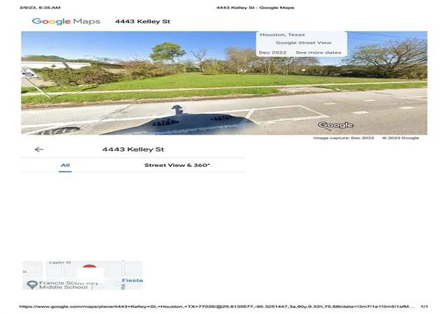 Photo 1 of Land for sale at 4413 Kelley St, Houston, TX 77026 | MLS# 29385039 | Listing updated on 2026-08-28