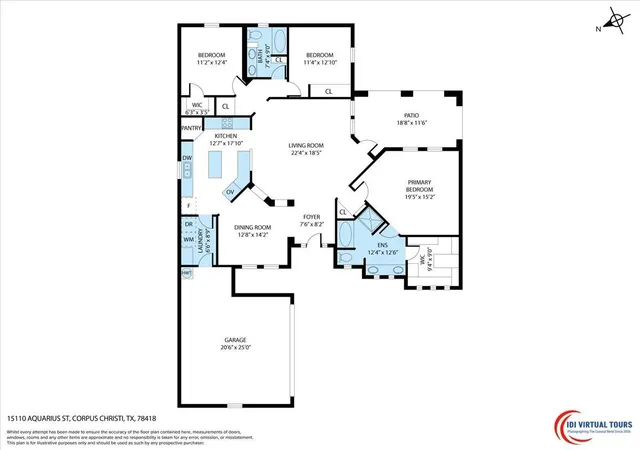 Photo 2 of Single family home for sale at 15110 Aquarius St, Corpus Christi, TX 78418 | MLS# 54083225 | Listing updated on 2026-10-06
