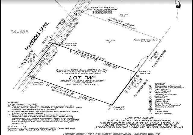 Homes for sale in New Waverly, TX | Lot W (23) Ponderosa Dr, New Waverly, TX 77358 | MLS# 47661352