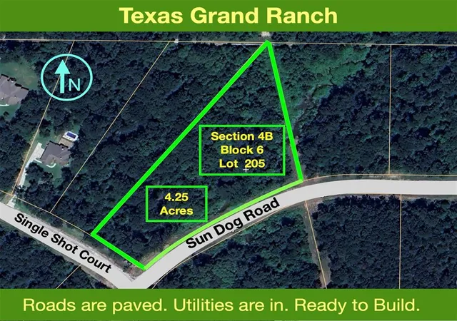 Photo 1 of Land for sale at 4b 6 205 Single Shot Ct, Huntsville, TX 77340 | MLS# 62687530 | Listing updated on 2026-09-12