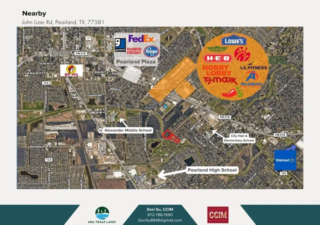Photo 3 of Land for sale at Tbd John Lizer Rd, Pearland, TX 77581 | MLS# 65086337 | Listing updated on 2026-06-04