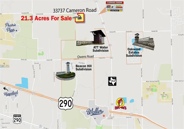 Photo 3 of Land for sale at 33737 Cameron Rd, Waller, TX 77484 | MLS# 68665530 | Listing updated on 2026-09-10