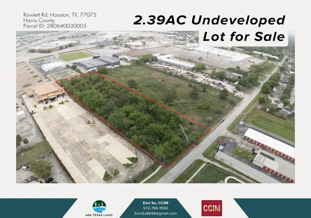 Photo 2 of Land for sale at Tbd Rowlett Rd, Houston, TX 77075 | MLS# 7043967 | Listing updated on 2026-06-04