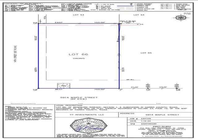 Photo 3 of Land for sale at 5914 Maple St, Houston, TX 77074 | MLS# 28849079 | Listing updated on 2026-04-14