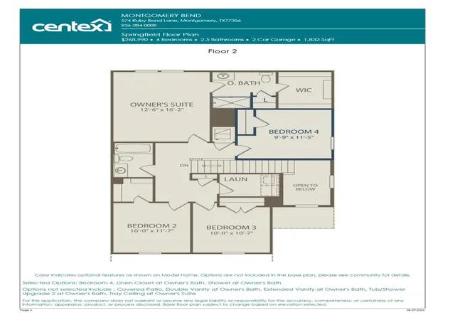 Photo 3 of Single family home for sale at 914 Silver Buckle Ln, Montgomery, TX 77356 | MLS# 10409999 | Listing updated on 2026-08-30