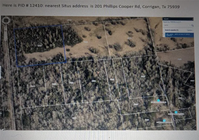 Photo 2 of Land for sale at 0 Phillip Cooper Rd, Corrigan, TX 75939 | MLS# 15338457 | Listing updated on 2026-08-29