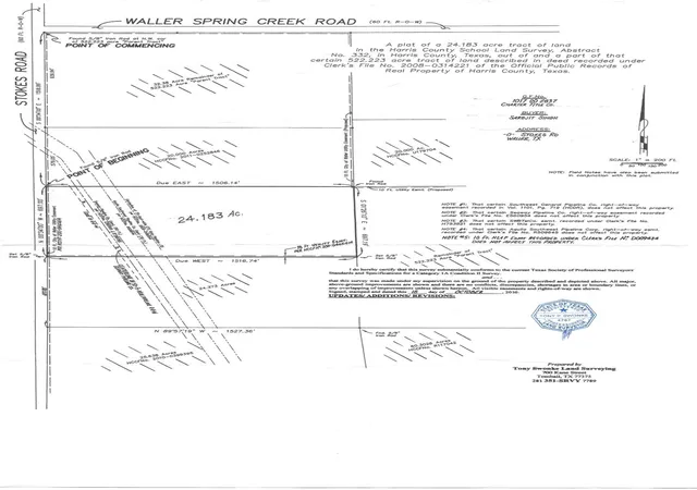 Photo 2 of Land for sale at Tdb Stokes Rd, Waller, TX 77484 | MLS# 53771286 | Listing updated on 2026-04-13