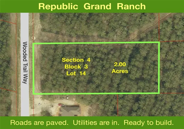 Photo 1 of Land for sale at 15682 Wooded Trail Way, Willis, TX 77378 | MLS# 38249712 | Listing updated on 2026-10-08